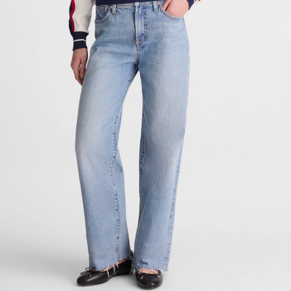 Madewell Perfect Vintage Jean Raw Hem (Size 28)